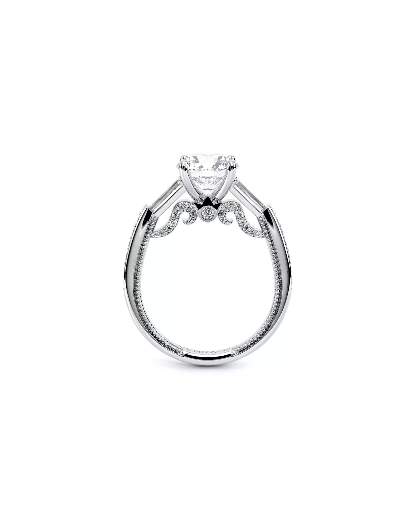 Verragio Insignia Round Engagement Ring White Gold | Marc Samuels Dallas