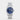 2025 Rolex Datejust 36 126200 watch featuring a royal blue sunray dial, smooth steel bezel and Oyster bracelet isolated on a light gray background