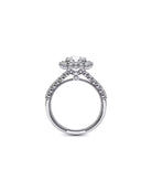 Verragio Renaissance Cushion Platinum Engagement Ring | Marc Samuels Dallas