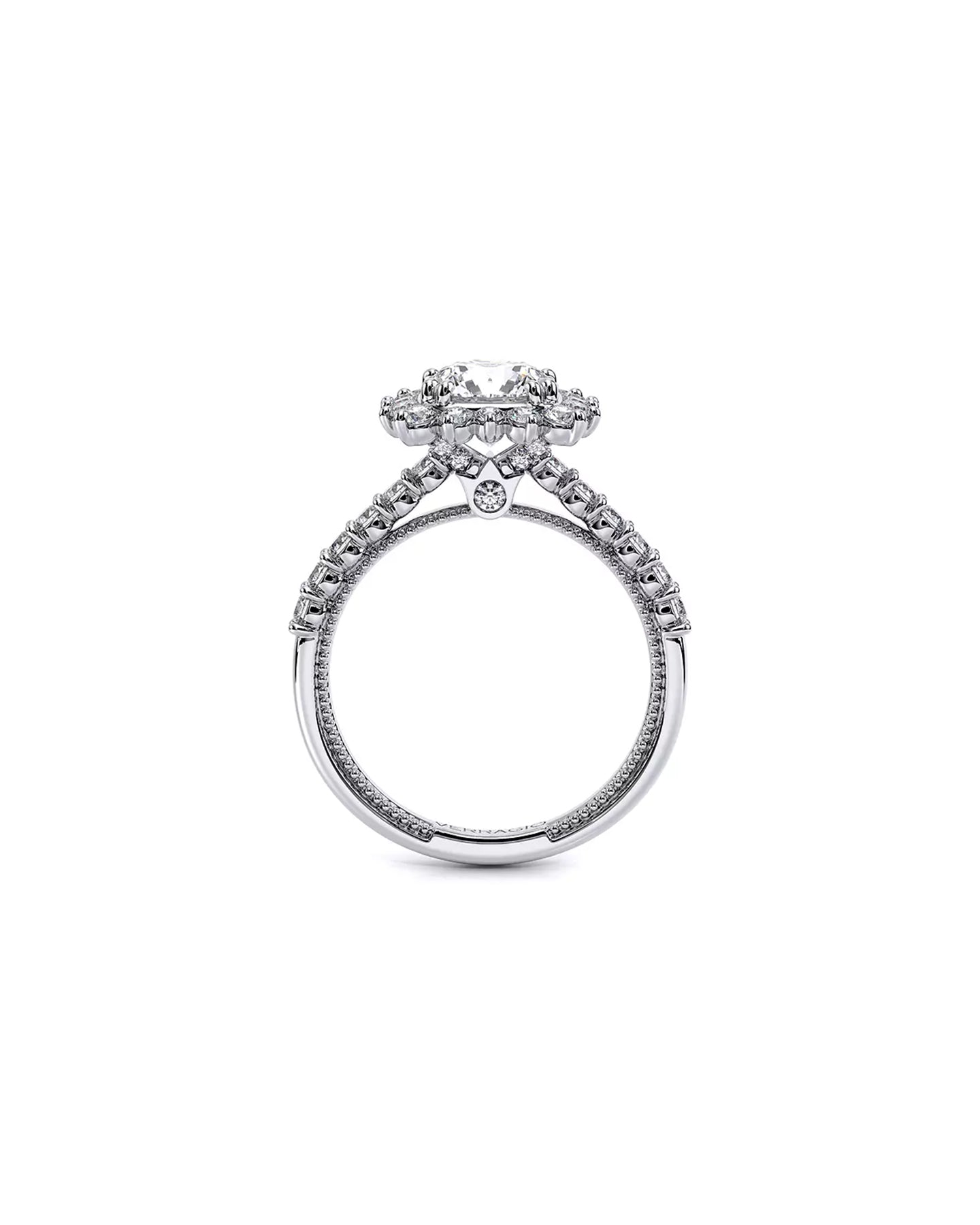 Verragio Renaissance Cushion Platinum Engagement Ring | Marc Samuels Dallas