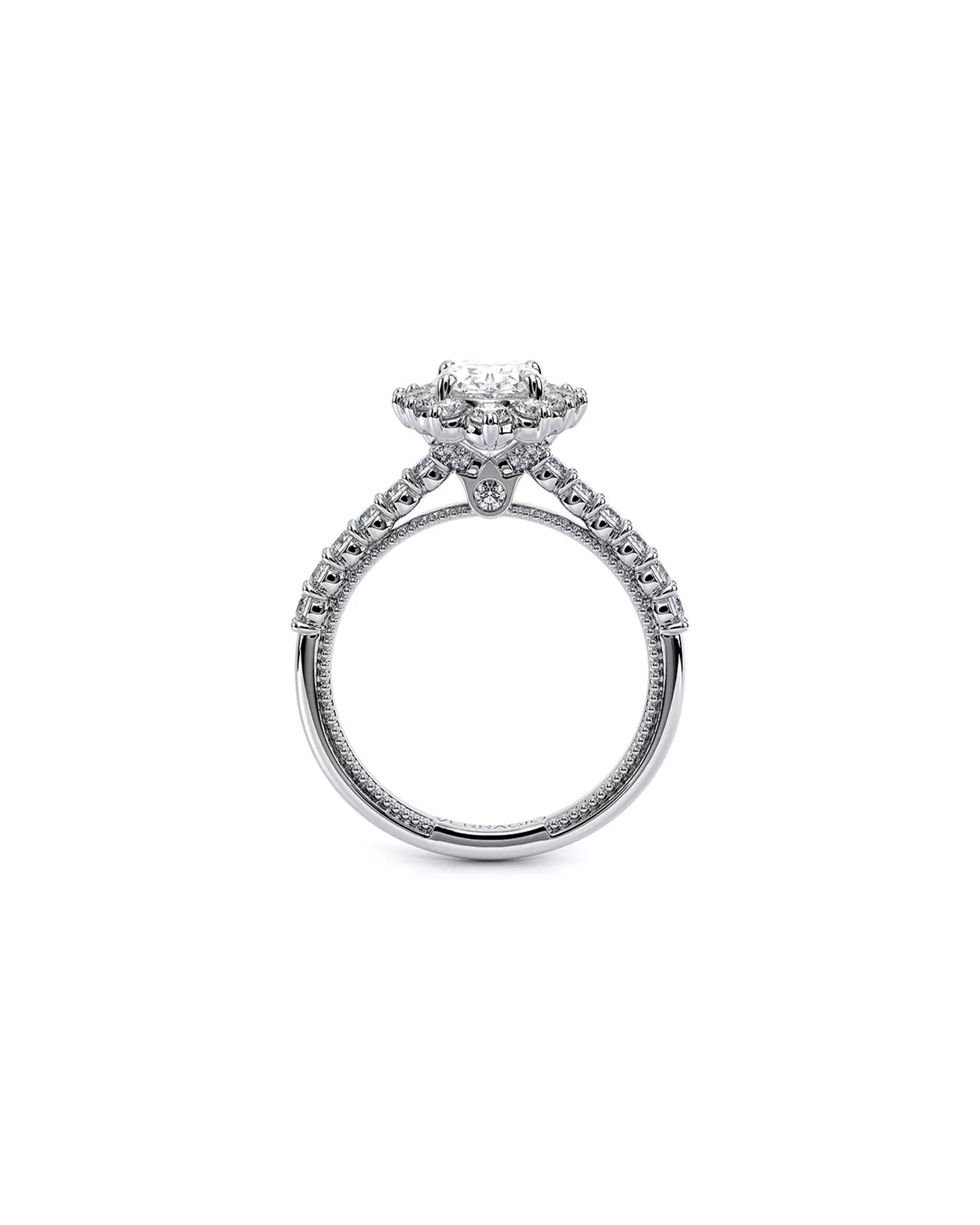 Verragio Renaissance Oval Platinum Engagement Ring | Marc Samuels Dallas