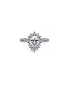 Verragio Renaissance Pear Platinum Engagement Ring | Marc Samuels Dallas