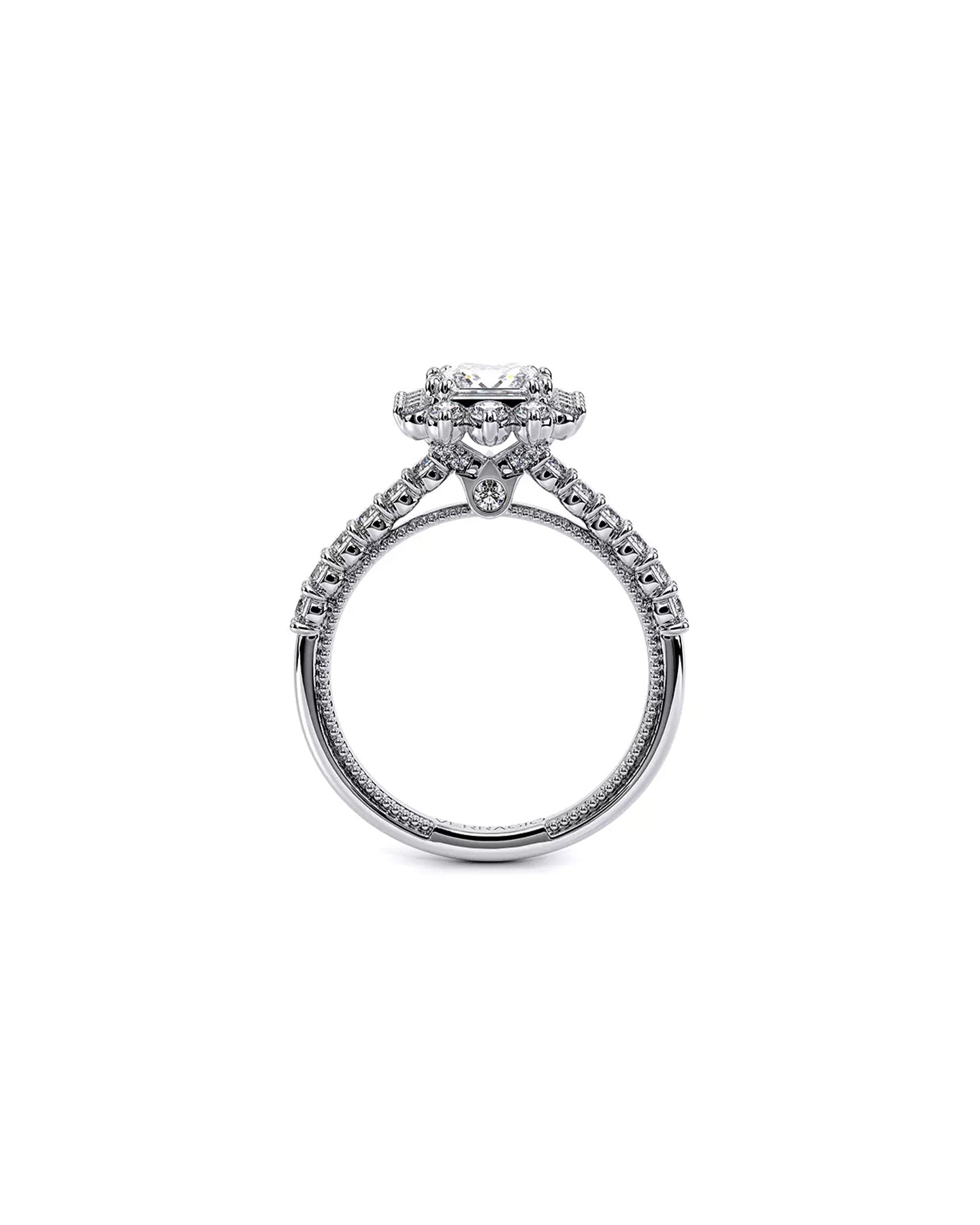 Verragio Renaissance Princess Platinum Engagement Ring | Marc Samuels Dallas