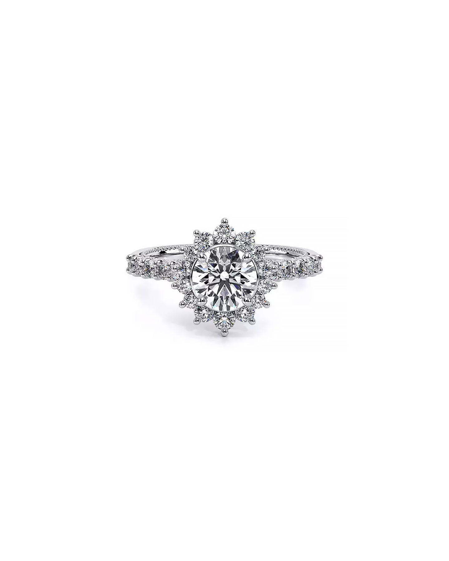 Verragio Renaissance Round Platinum Engagement Ring | Marc Samuels Dallas