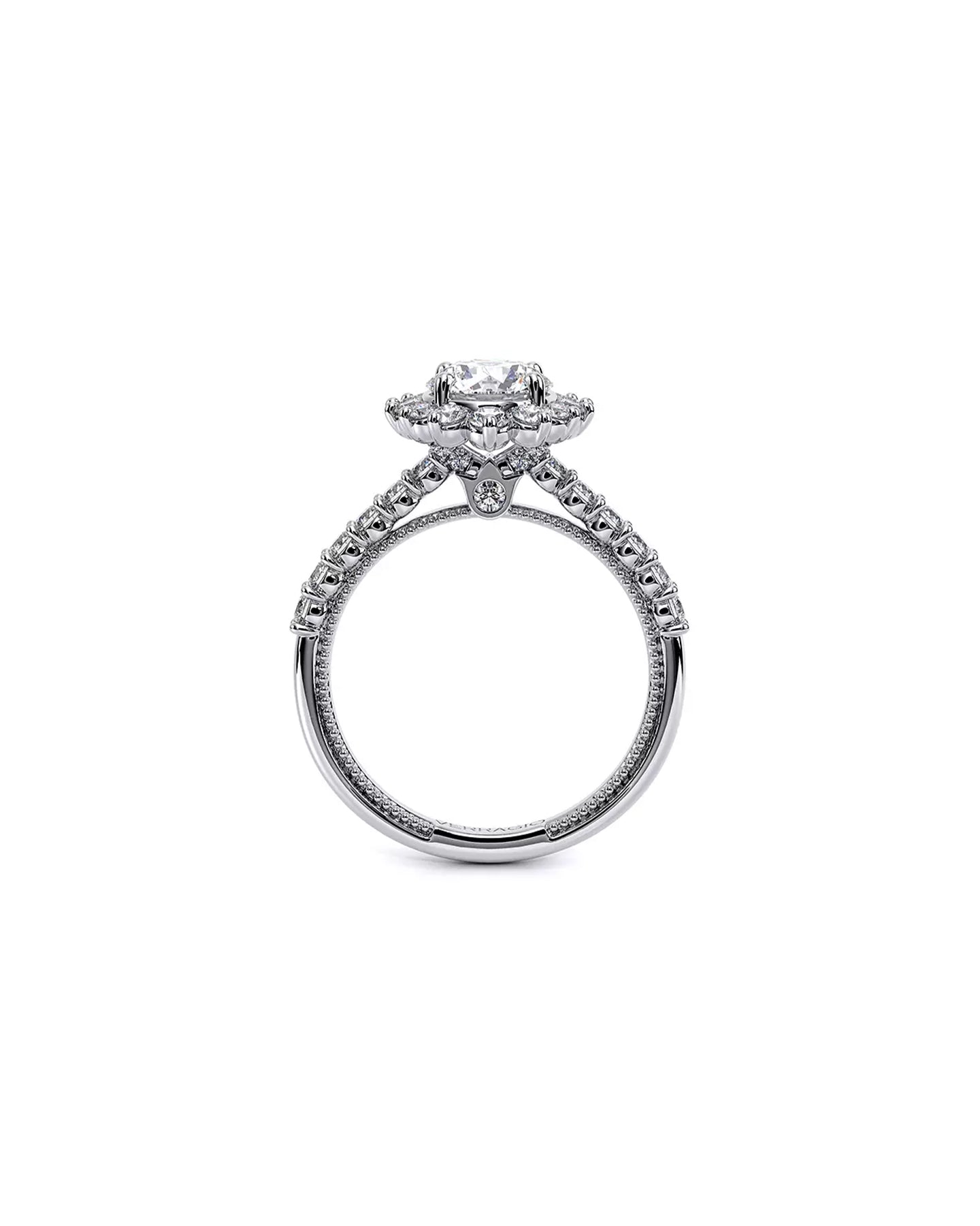 Verragio Renaissance Round Platinum Engagement Ring | Marc Samuels Dallas