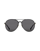 Gray Gucci Aviator Frame Black Metal Sunglasses | Marc Samuels Dallas