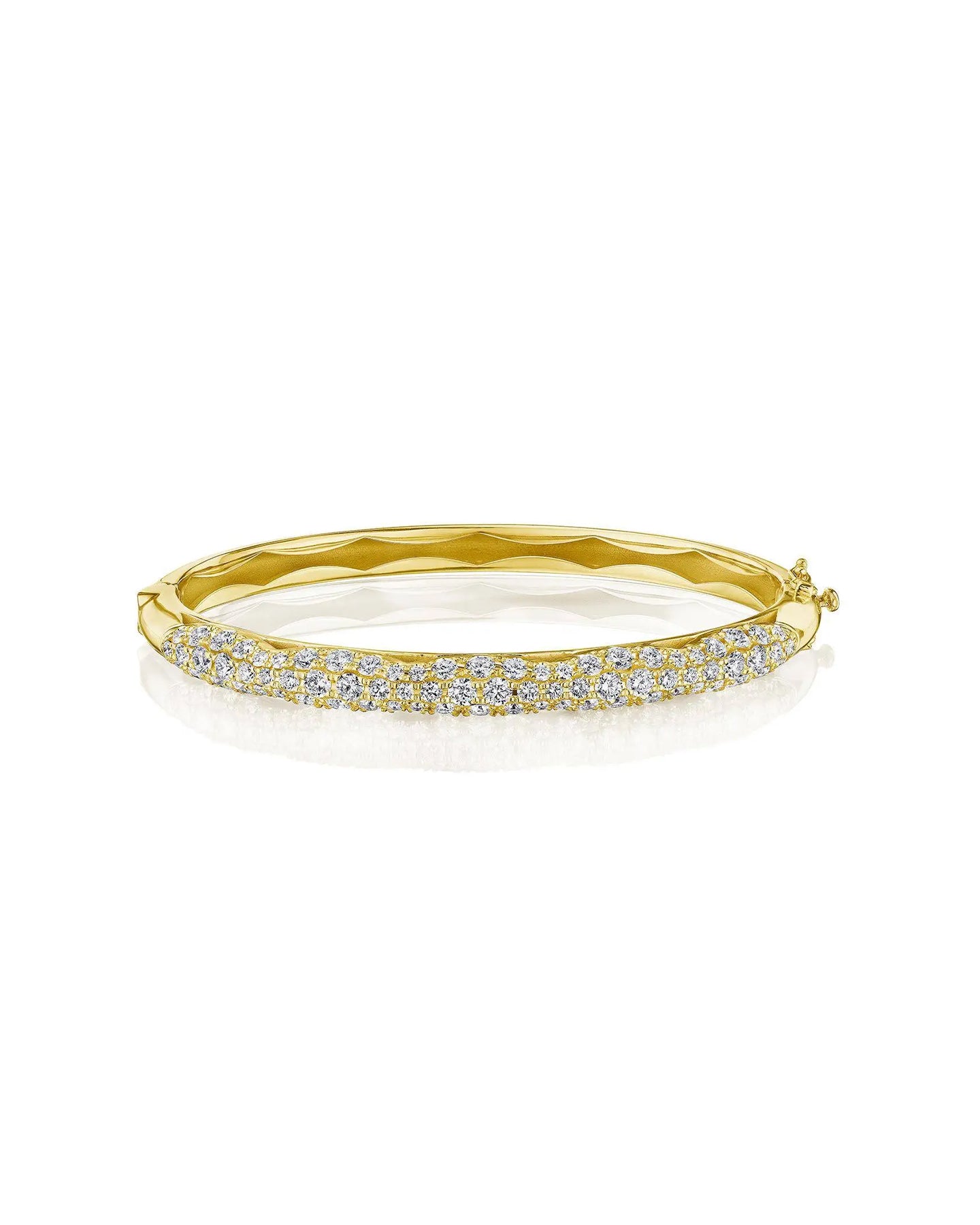 Tacori Full Diamond Bangle Yellow Gold | Marc Samuels Dallas