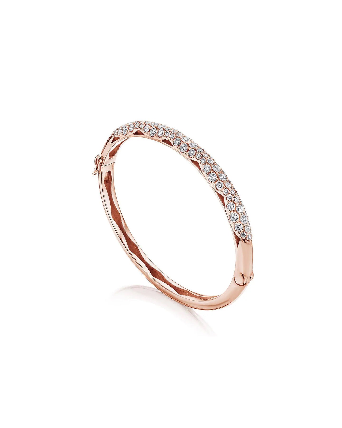 Tacori Full Diamond Bangle Rose Gold | Marc Samuels Dallas