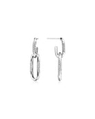 Double Link Earrings Diamonds White Gold | Marc Samuels Dallas