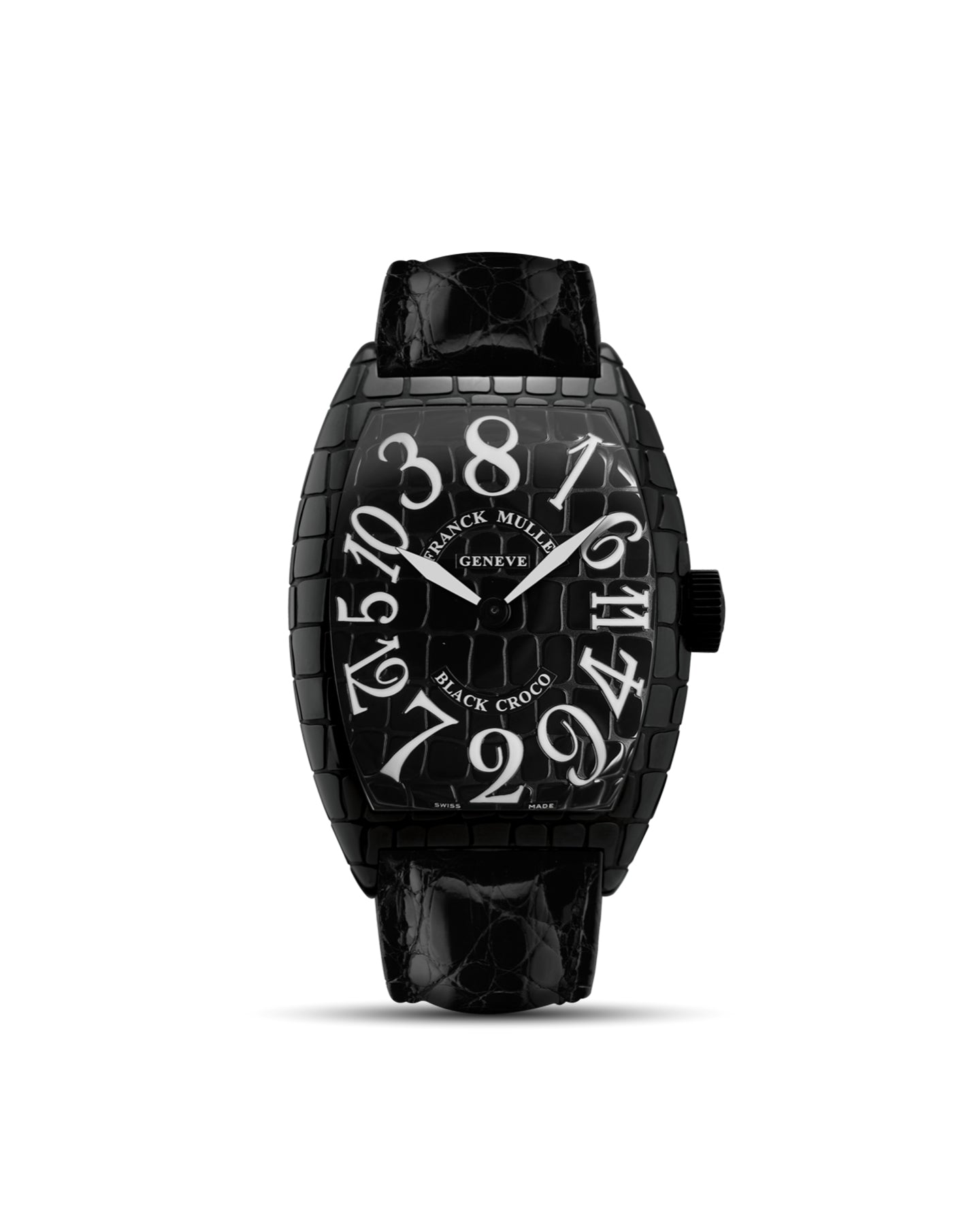 Black 40mm Stainless Steel Franck Muller Croco 8880CHBLKCROACB