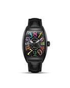 Black 39.60mm Franck Muller Crazy Hours 8880CHNRCODRACB Watch