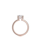 Michael M Crown R750-3 Oval-Cut Diamond Solitaire 18K Rose Gold Engagement Ring at Marc Samuels in Dallas