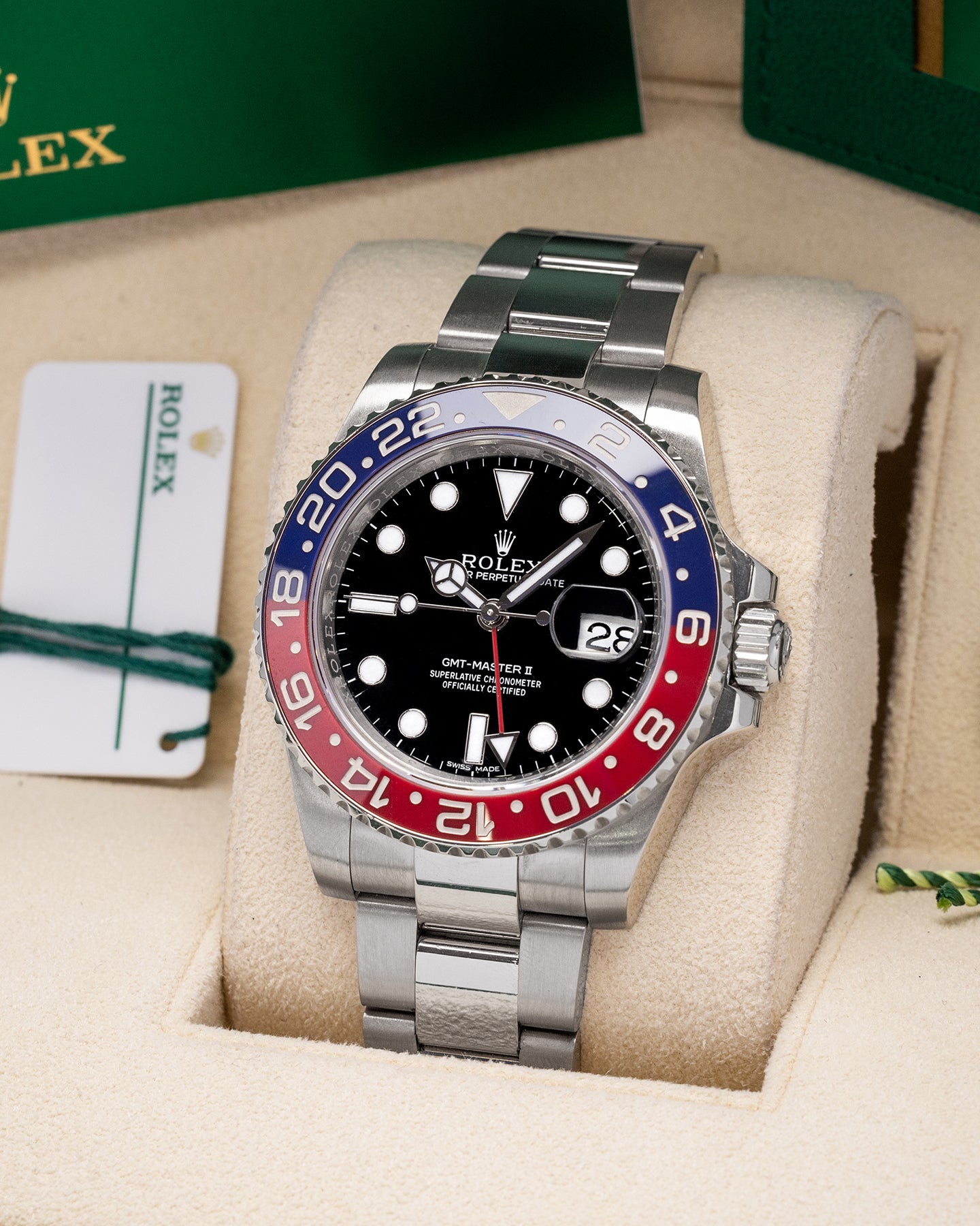 Rolex GMT Master II Pepsi 116719BLRO Watch at Marc Samuels Jewelers Dallas