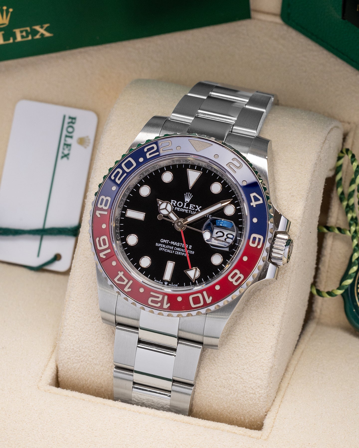 Rolex GMT Master II Pepsi 126710BLRO 40mm Watch at Marc Samuels Jewelers Dallas