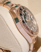 40mm Rose Gold Rolex GMT Master II Rootbeer 126715CHNR Watch at Marc Samuels Jewelers Dallas