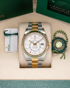 Two Tone Yellow Gold Rolex Sky Dweller 326933 Watch at Marc Samules Jewelers Dallas