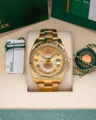 Yellow Gold Rolex Sky-Dweller 326938 Watch at Marc Samuels Jewelers Dallas