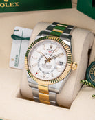 Two Tone Yellow Gold Rolex Sky Dweller 326933 Watch at Marc Samules Jewelers Dallas