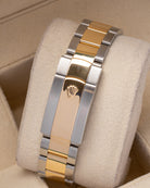 Two Tone Yellow Gold Rolex Sky Dweller 326933 White Dial Watch at Marc Samuels Jewelers Dallas