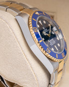 Two Tone Yellow Gold Rolex Submariner Bluesy 126613 Watch at Marc Samuels Jewelers Dallas