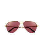 Santos de Cartier Sunglasses Burgundy Lenses ESW00623