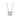 Diamond Baguette Necklace 14K White Gold