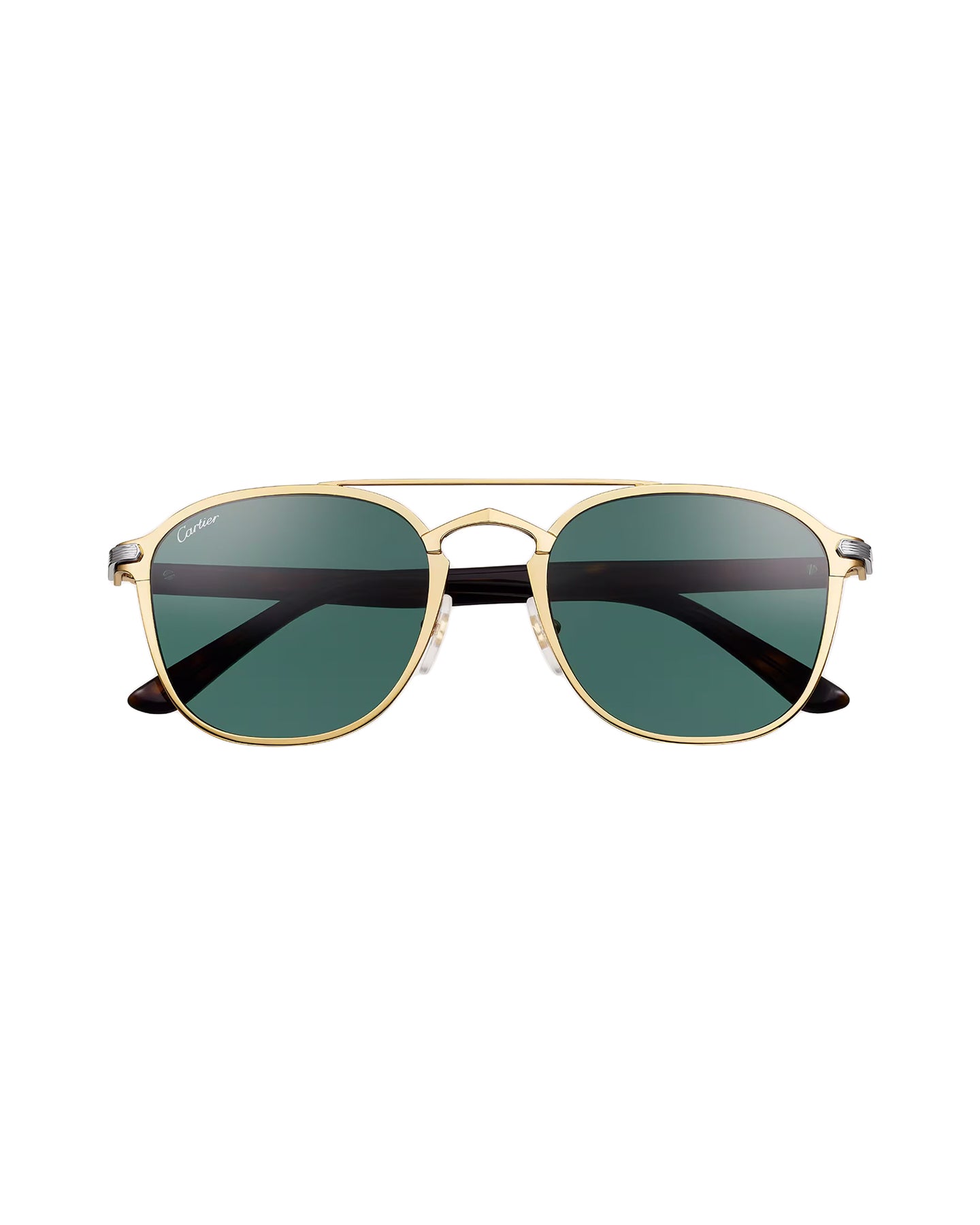 Round Signature C de Cartier Sunglasses ESW00704 Green Lenses