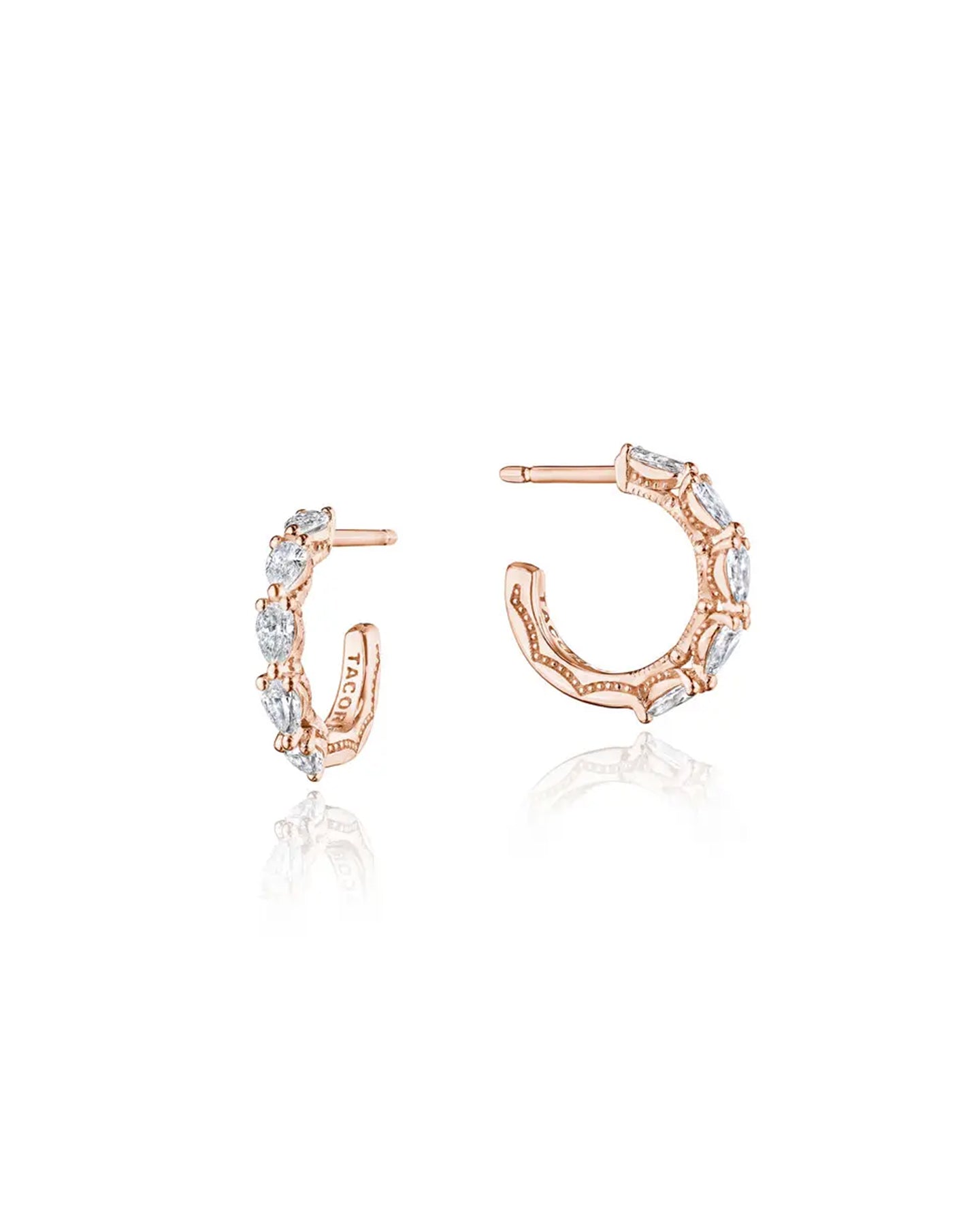 Tacori Small Hoop Earrings Rose Gold | Marc Samuels Dallas