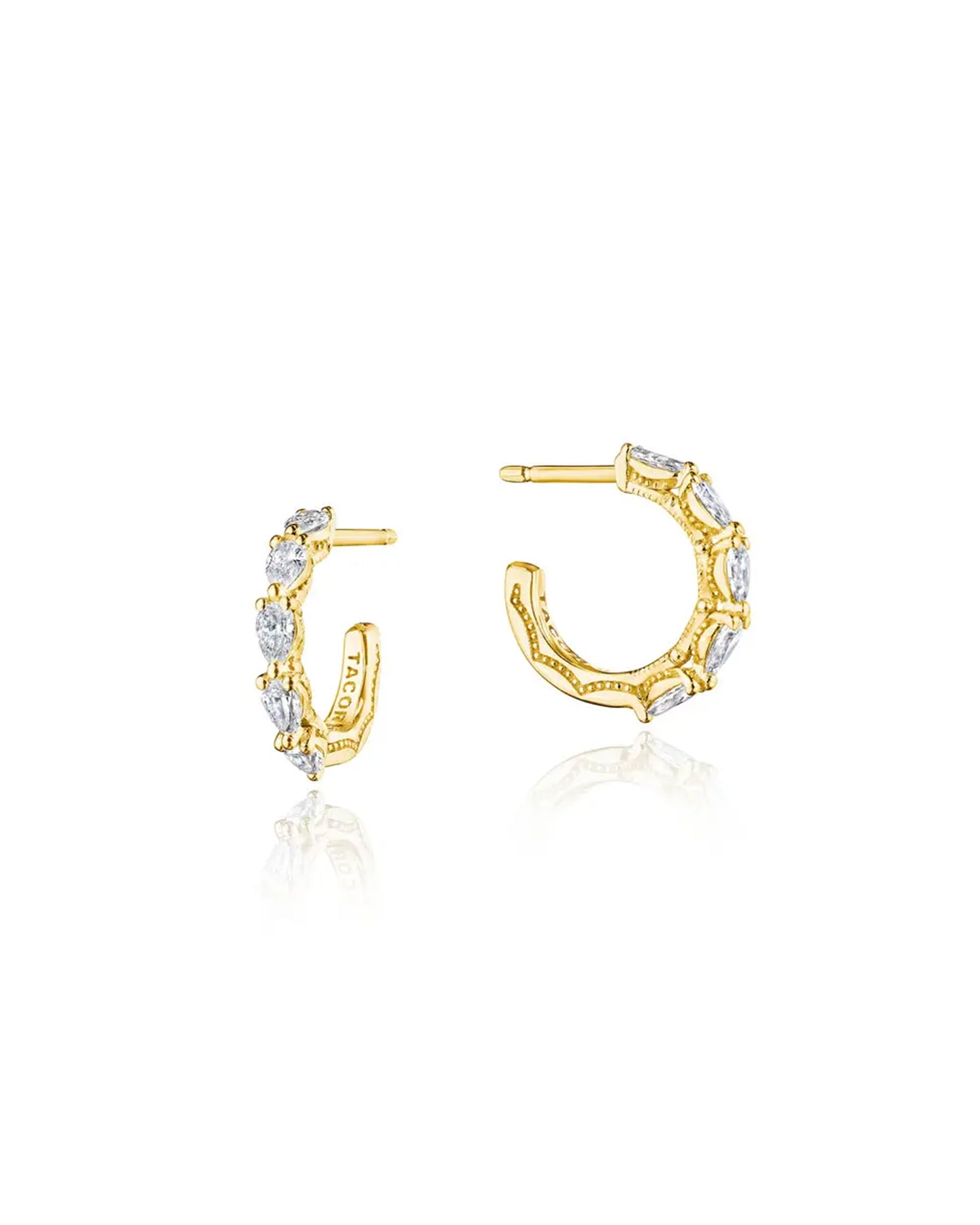 Tacori Small Hoop Earrings Yellow Gold | Marc Samuels Dallas