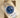 Datejust 41 blue dial stainless steel case angled view in cream display box