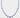 Cushion sapphire and diamond cluster tennis necklace 30.20ct 14k white gold at Marc Samuels Jewelers Dallas