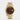 Front view of a pre-owned 2022 18k Everose gold Rolex Day-Date 40 228235 with a chocolate dial, baguette diamond hour markers, and President bracelet at Marc Samuels Jewelers in Dallas