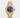 Preowned Rolex Yacht-Master 40 reference 16628 in solid 18k yellow gold featuring a sunbeam blue dial and red text at Marc Samuels Jewelers in Dallas