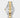 Rear profile view of the two-tone Oystersteel and 18k gold link bracelet focusing on the period-correct folding Oysterlock safety clasp with stamped crown logo